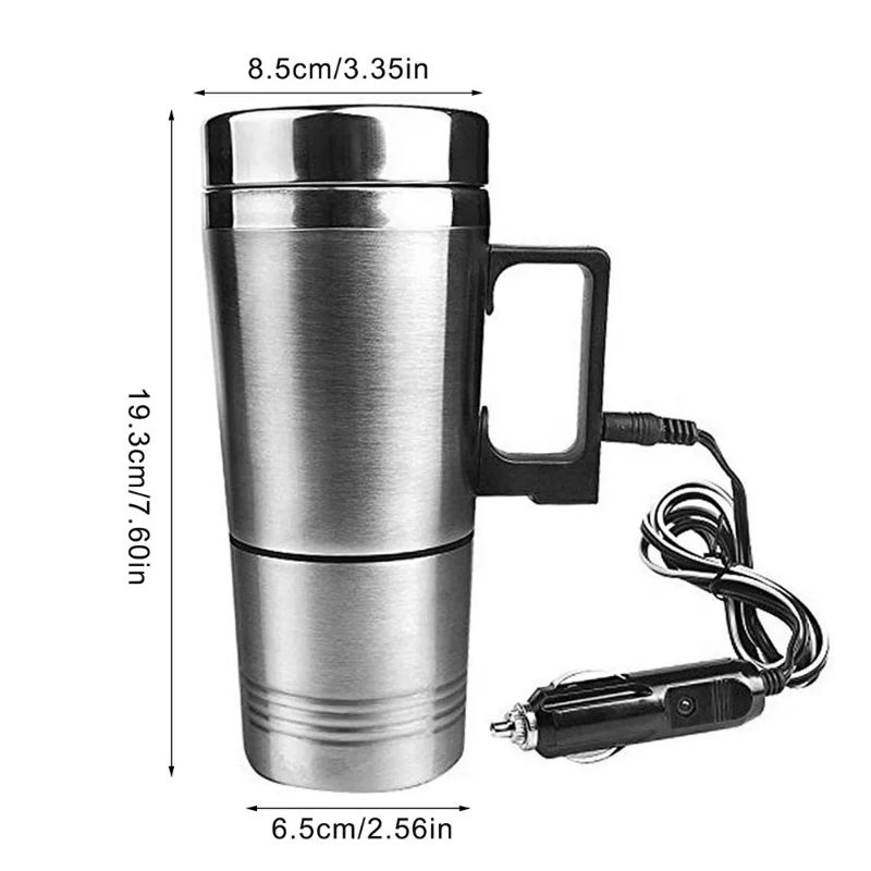 Gelas Pemanas Air Elektrik Mobil Mug Tremos Car Heating Travel Cup