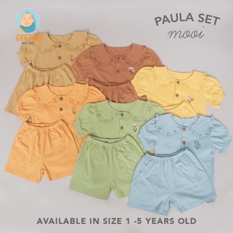 Mooi Paula Set - Setelan Anak Perempuan Paula Set