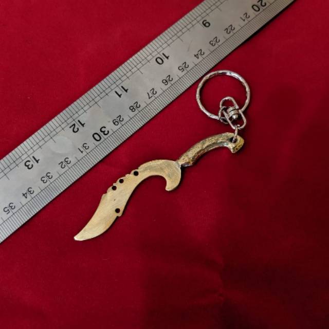 Gantungan  KUNCI KUJANG kuningan