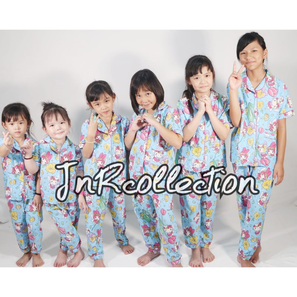 piama anak dan ibu motif helloEW kitti melody