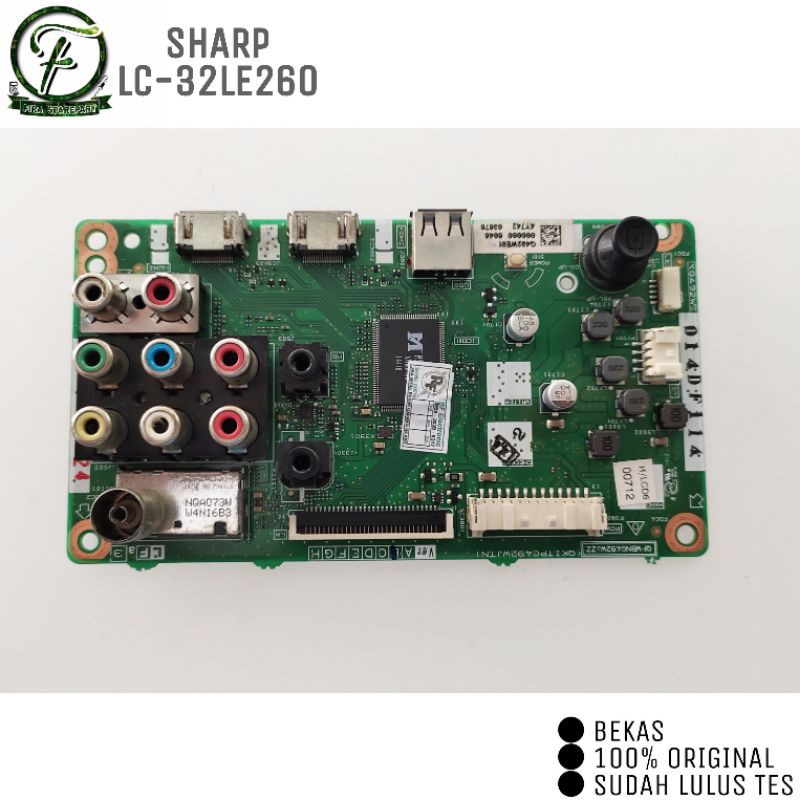 MB MAINBOARD MOTHERBOARD TV LED SHARP LC-32LE260M LC 32LE260 M