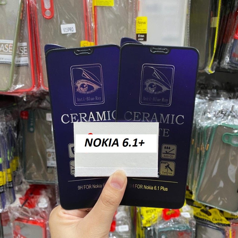 NOKIA 6.1+ 5.1+ 3.1+ ANTI GORES CERAMIC PLASTIK BLUE LIGHT ANTI RADIASI MATTE SCREEN GUARD PELINDUNG LAYAR FULL COVER SCREEN NOKIA 6.1 PLUS NOKIA 5.1 PLUS NOKIA 3.1 PLUS