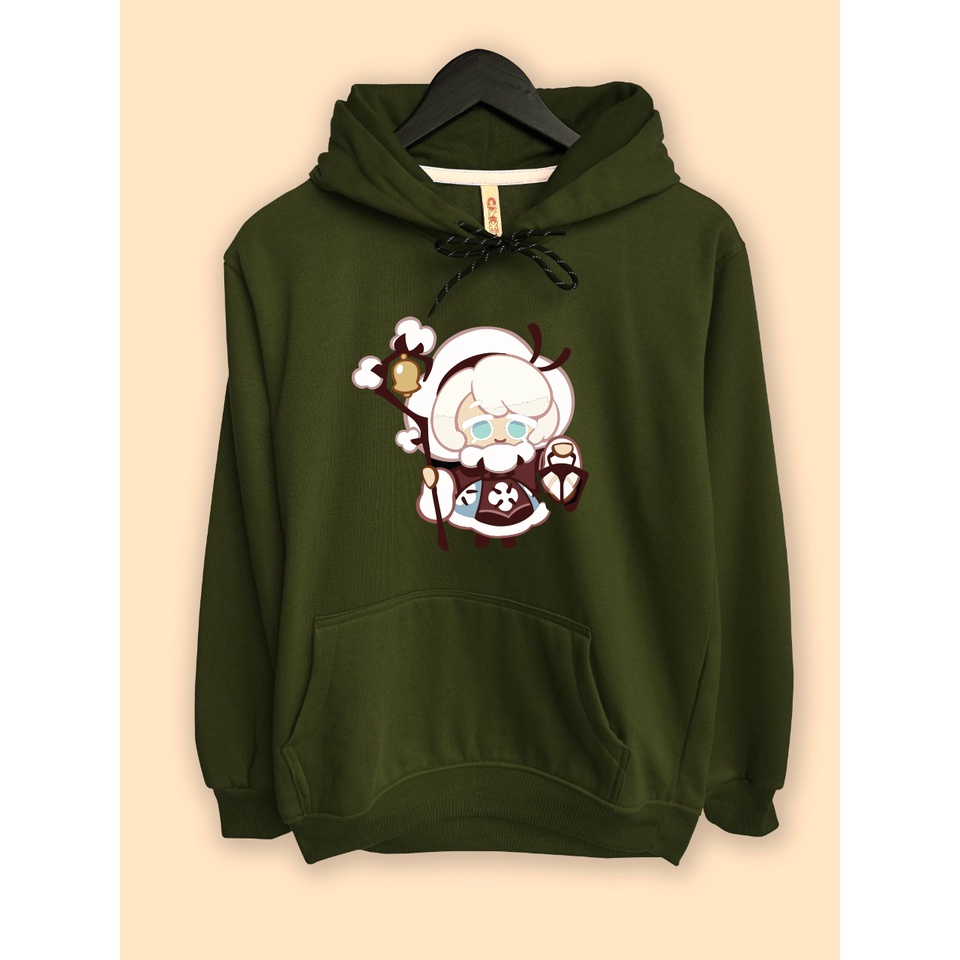 jaket hoodi premium desain cookies cotton sandy