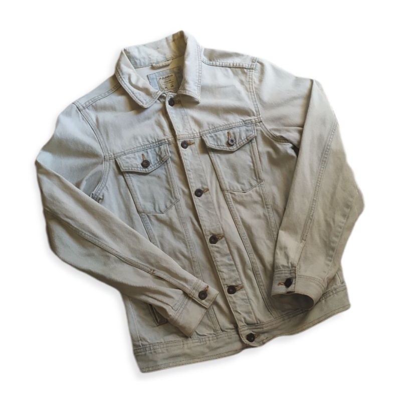 Jaket Jeans Denim Pria Pull n Bear Original
