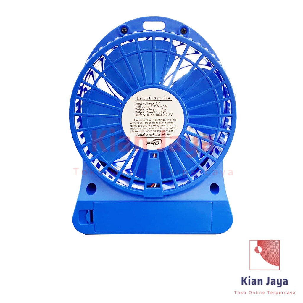 Kipas Angin Mini Portable Fan Multifunctional Rechargeable LED Lampu Senter