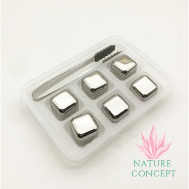 Nature Concept Stainless Steel Ice Cube, Stainless Stell Ice Stone - Batu Es Stainless