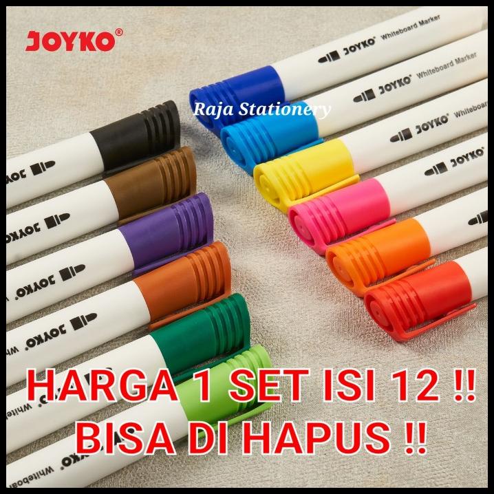 

Heaven | Joyko Color Whiteboard Marker 12 Colors / Spidol Warna Warmi Wmc-51