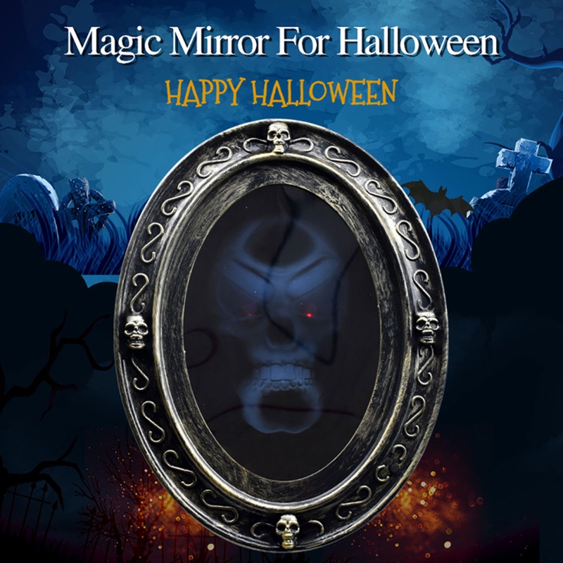 Cermin Magic Sensor Gerak Untuk Dekorasi Rumah Hantu Halloween