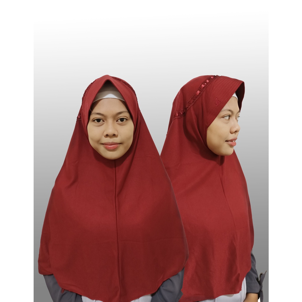 Kerudung Sekolah Terbaru Pita Samping Jilbab Anak Sekolah SD, SMP, SMA Kerudung Sekolah Pasar Hija'b