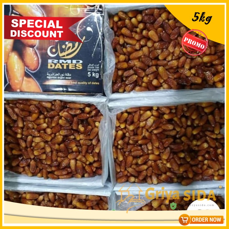 Kurma Tunisia Algeria Aljazair 5kg Tunisian Deglet Nour Dates New Arrival PROMO