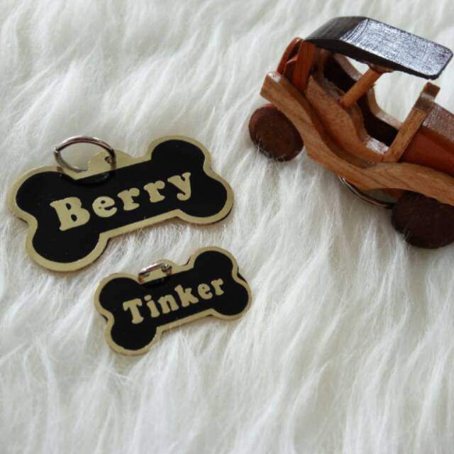 Name tag anjing + kalung