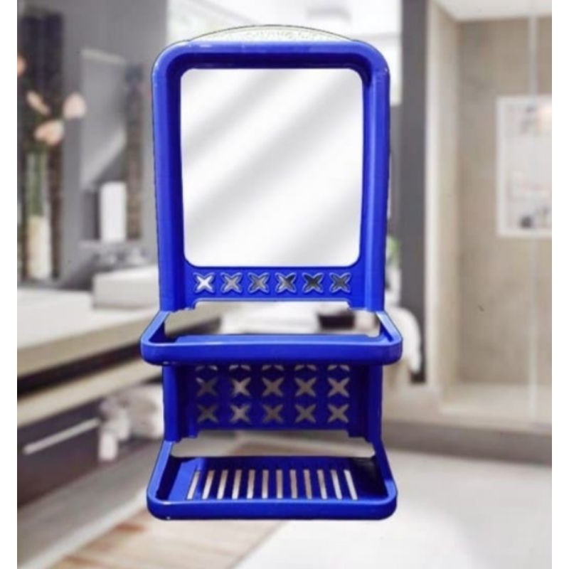 Rak Sabun Kamar Mandi Serbaguna Cermin Gantung Plastik Finesse