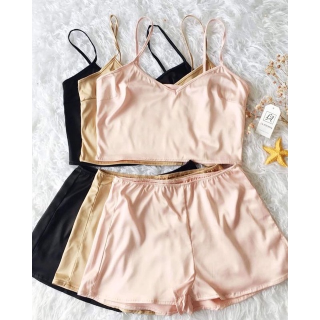 Baju wanita murah - Tanktop seksi - Piyama set