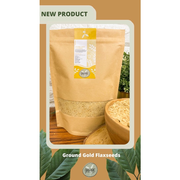 

RB Organic Paradise Golden Flaxseed Bubuk 100 Gram / Ground Golden Flaxseed 100 Gram NON GMO