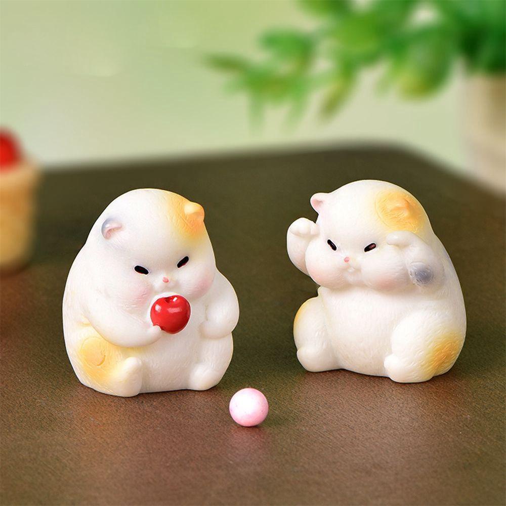 [Elegan] Patung Resin Kerajinan Anak Kucing Model Hewan Lumut Dekorasi Rumah Terrarium Decor Hiasan Desktop
