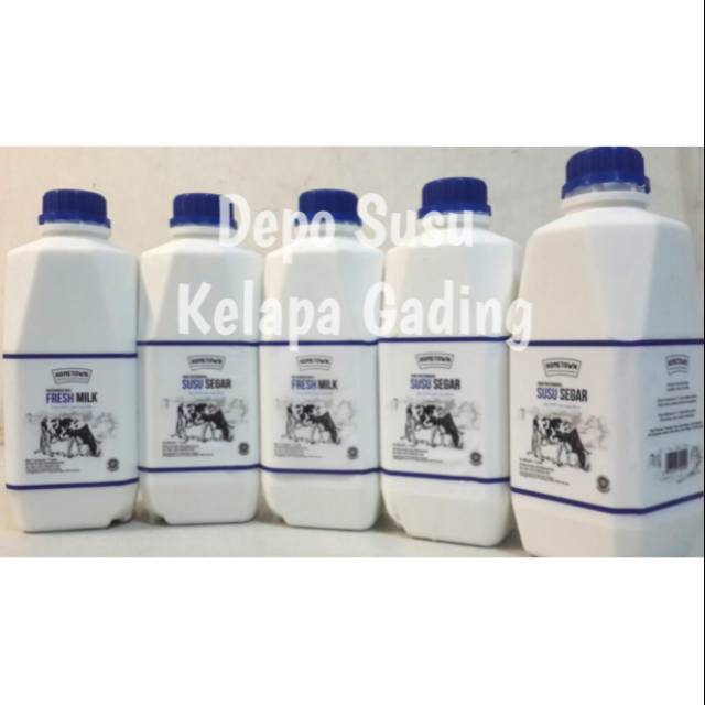 Susu Hometown 1L / 2L / 3L | Premium Fresh Milk Home Town Susu Sapi Murni Segar 1 2 3 liter Belgian Chocolate Coklat