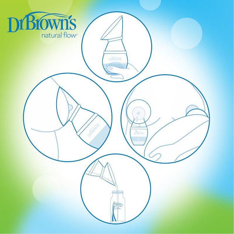 Dr. Brown's Milkflow Silicone Breastpump With PP Options+ Narrow Neck Bottle 4oz / 120ml