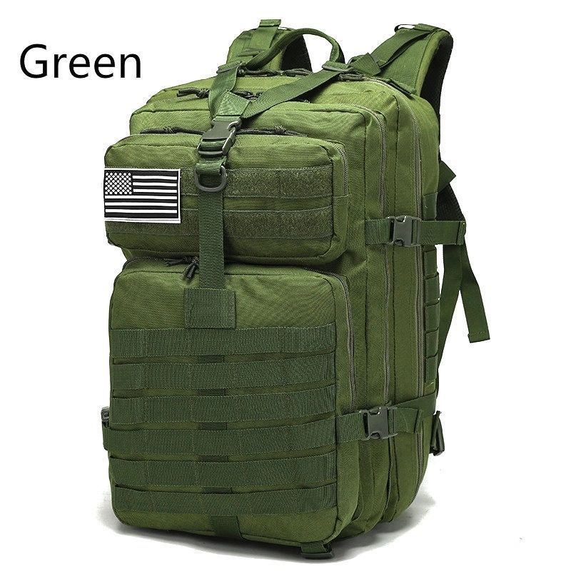 RANSEL ARMY SEMI MILITER 50L FREE 1 LOGO RANDOM