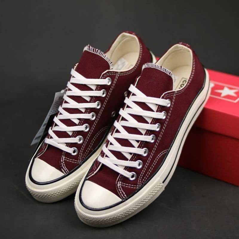 Sepatu Converse 70s Low Maroon Unisex Premium Quality