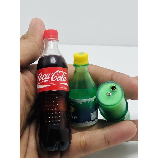 Korek Api Miniatur Botol Cola/Sprite Korek Api Unik