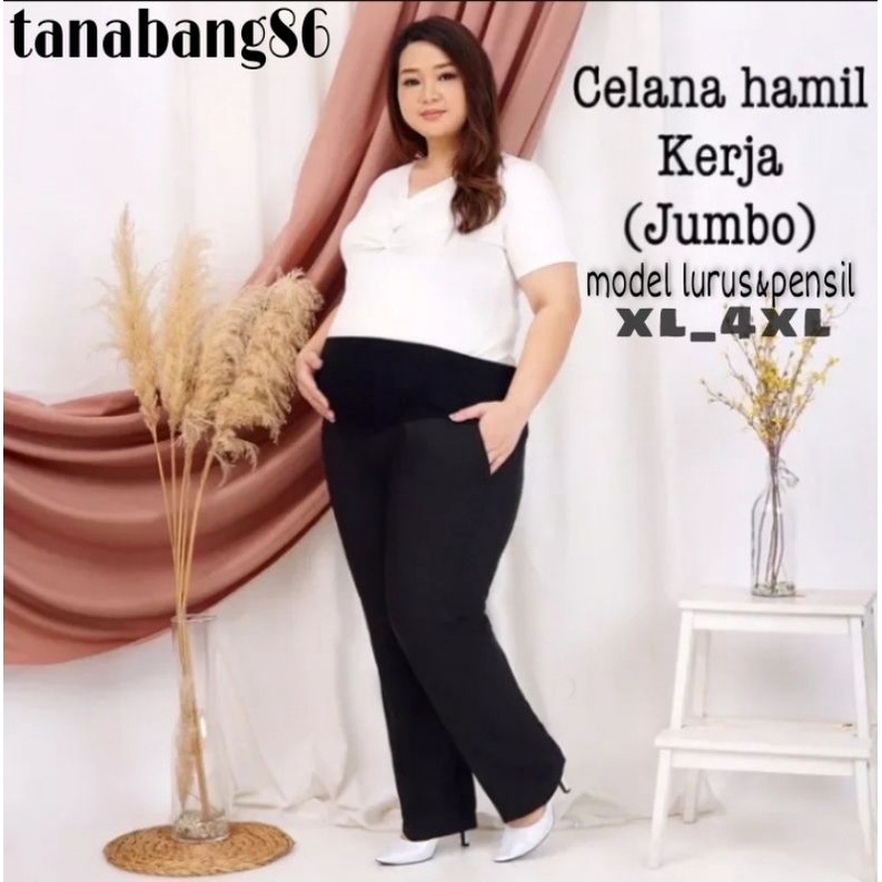 CELANA HAMIL KERJA SUPER JUMBO/CELANA HAMIL 4XL/CELANA BUMIL BESAR PREMIUM