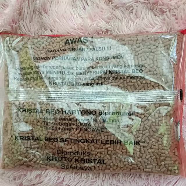 Pakan Burung Berkicau Kristal Beo Anti Stres Shopee Indonesia