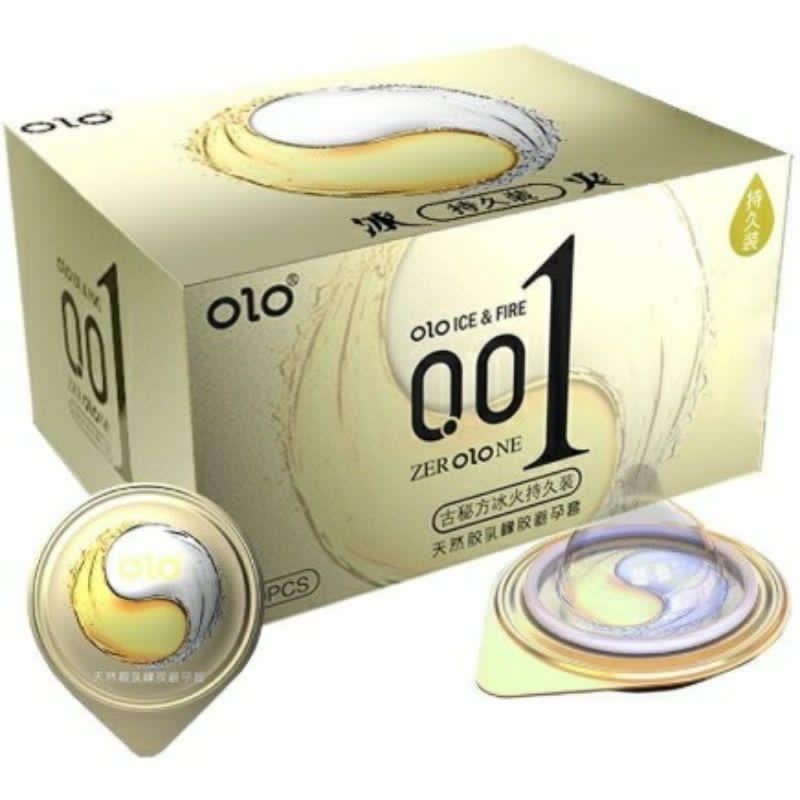 Condom OLO 001 Gold Box Ice & Fire kondom