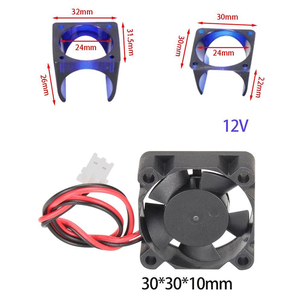 Preva 3Pcs Kit Kipas Pendingin Aksesoris Printer 3D Yang Dapat Diganti Untuk Radiator E3D