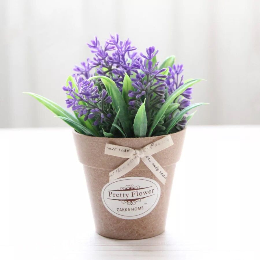 AM641 Bunga Mini Lavender / Bunga Plastik Artificial-Ungu
