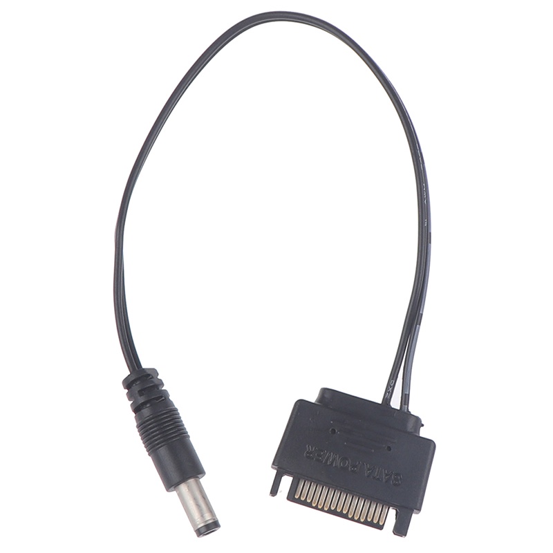 {LUCKID}1Pc SATA Male To DC 5.5*2.1mm 12V power supply SATA to DC Cable 20cm