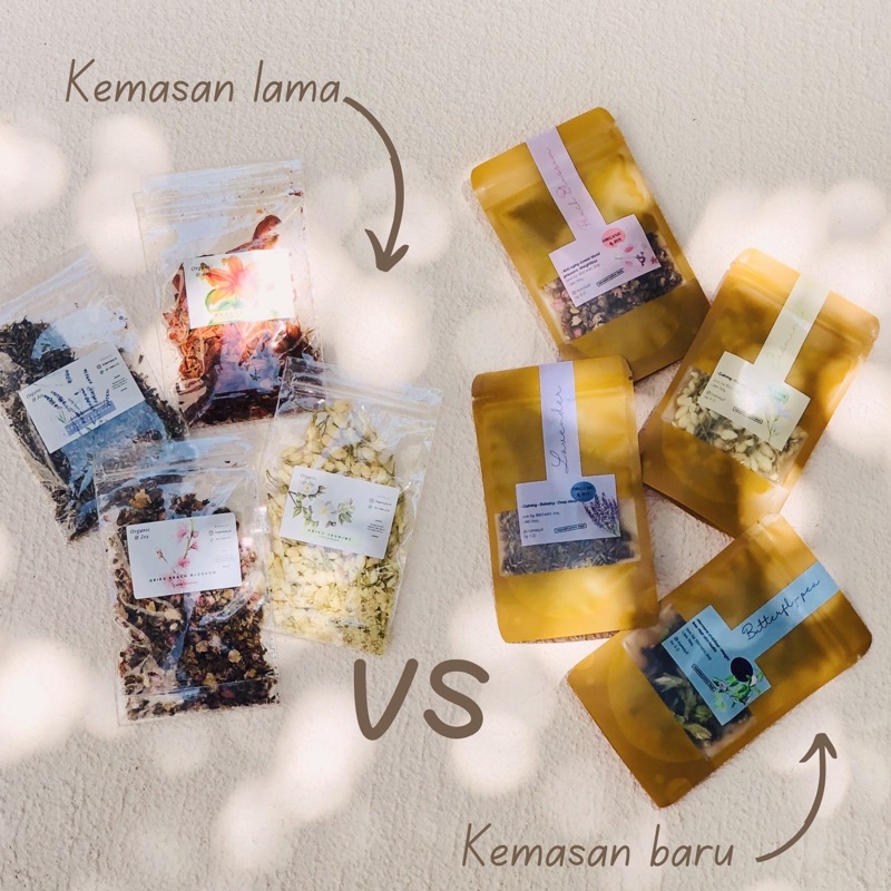 Organic&amp;Joy• Teh Bunga 10gr All Variant link#01 (tisane,teh bunga mawar,jasmine,chamomile dll)