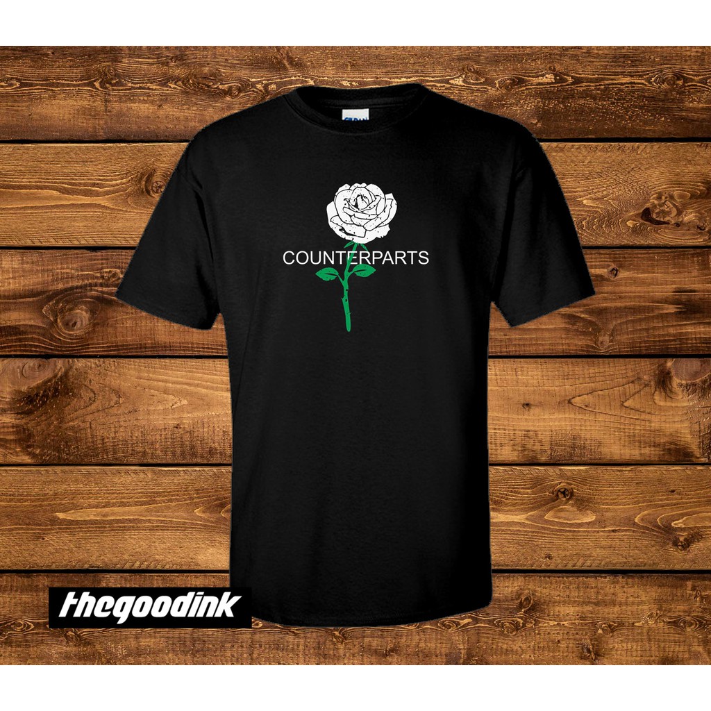 Kaos Counterparts - Flower Logo - Original Gildan T-shirt DTG Print