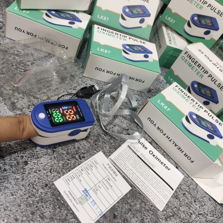 Alat Tes Saturasi Oxigen dalam Tubuh - Pulse Oximeter Fingertip LK87