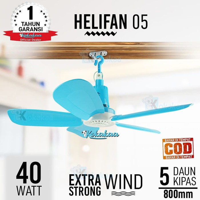 Kipas Angin Gantung/Helifan 15 Watt - 40 Watt 4 baling Arasi