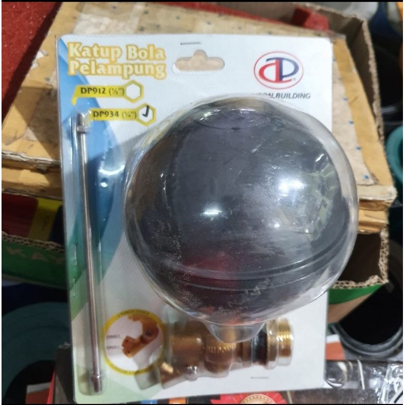 katup pelampung otomatis bola tandon tangki air watertorn dupon DP912 1/2inch DP934 3/4inch