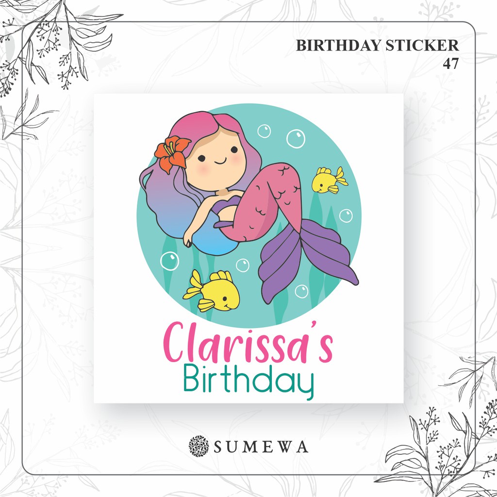 

Sticker Ulang Tahun / Birthday Sticker / Sticker Hampers Bingkisan Ulang Tahun - 47