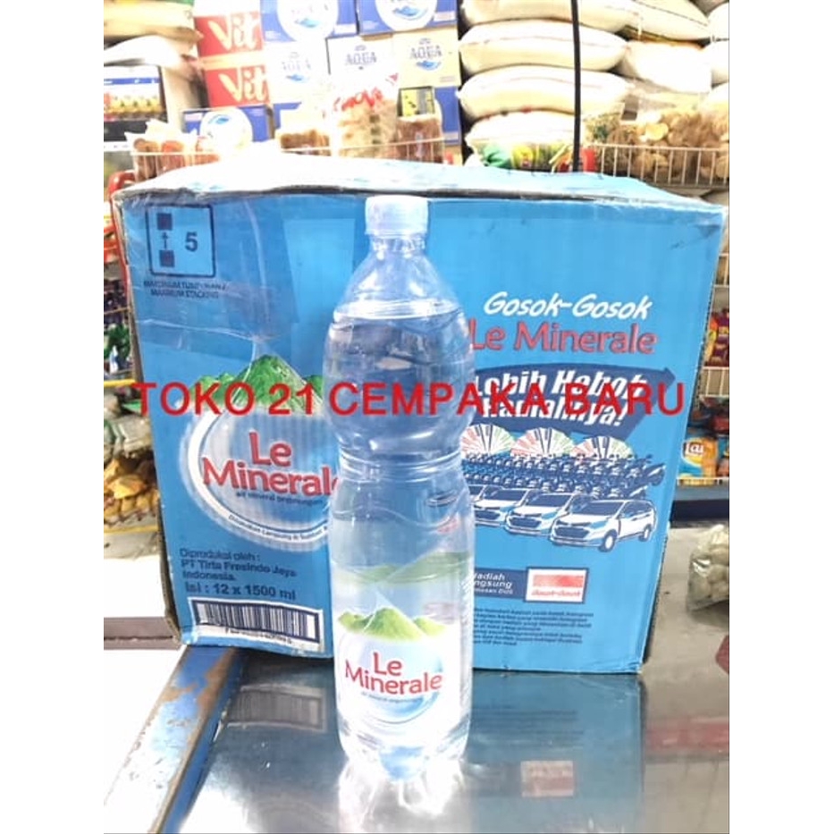 Jual Le Minerale 1500ml 1 Karton 12 Botol X 1500 Ml Air Putih Liter Kemasan Besar 1500ml 5430