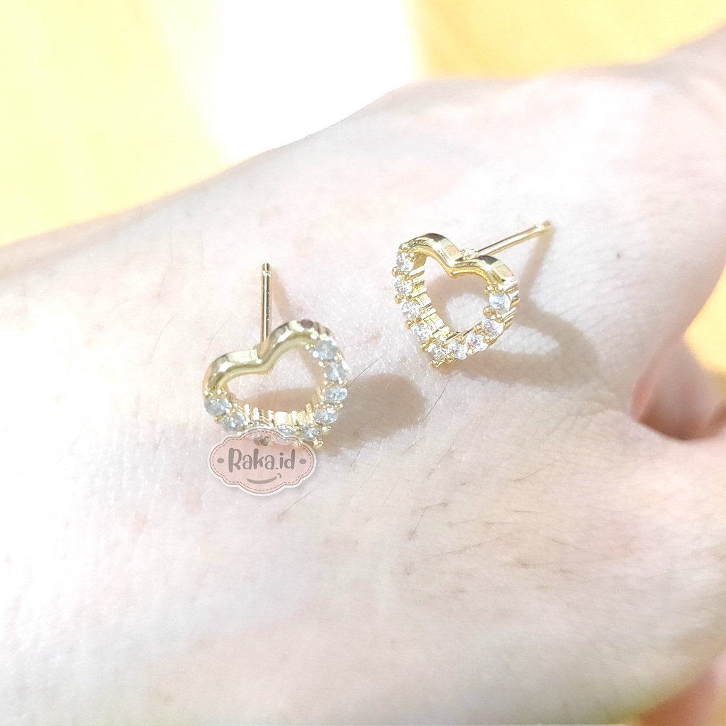 Anting Wanita Anting Tusuk / Stud Love Ring Permata Perhiasan Aksesoris Wanita 1024