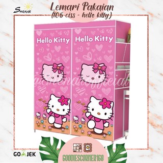  LEMARI  PORTABLE  PAKAIAN  ANAK DISNEY KARAKTER LUCU 