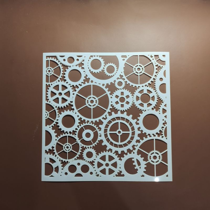 

Stencil Airbrush Gear Steampunk 20 x 20 cm