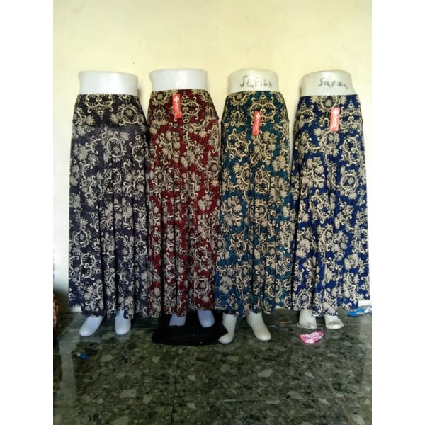 rok Jersey jumbo mayung motif murah dan berkualitas