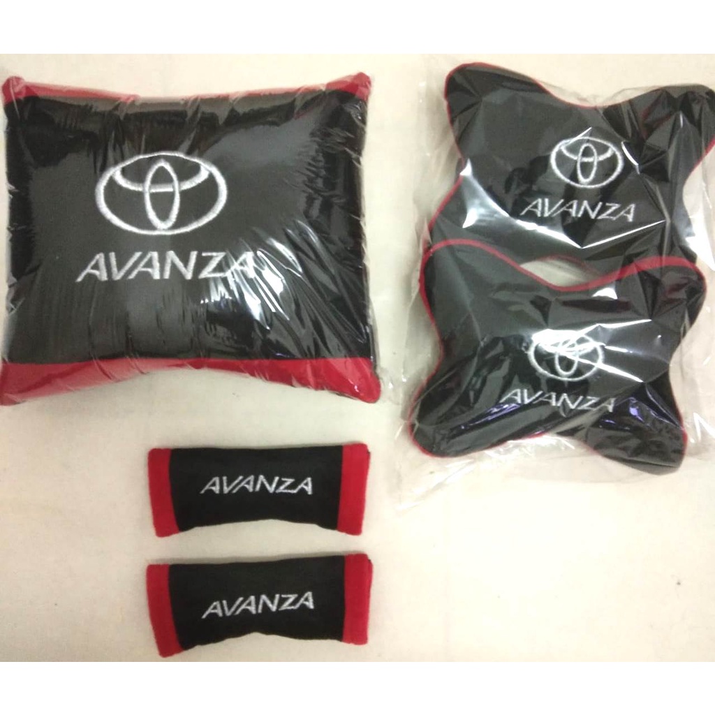 Bantal Mobil Toyota All New Avanza 2021/2022 aksesoris interior headrest 3 in 1