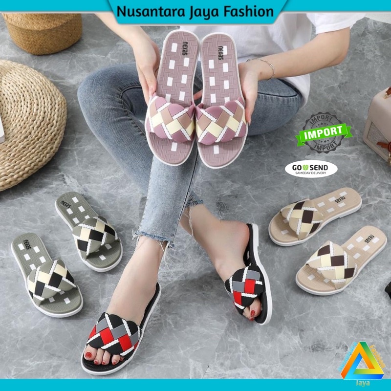 Sandal Selop Wanita Terbaru - Sandal Jelly Wanita Import 8868 2