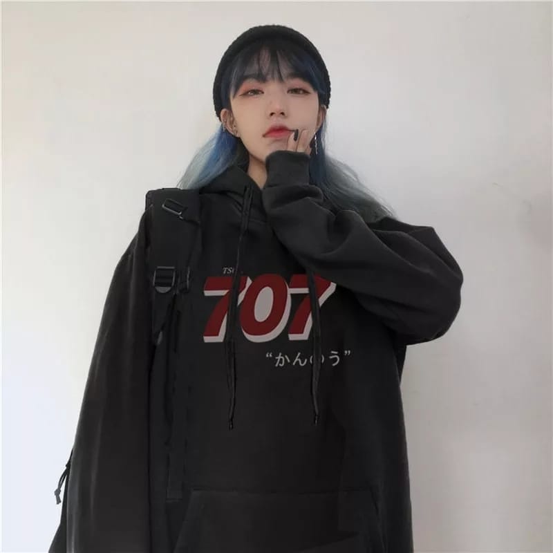 707 KOREAN HOODIE UNISEX - JUMPER TEBAL TERLARIS