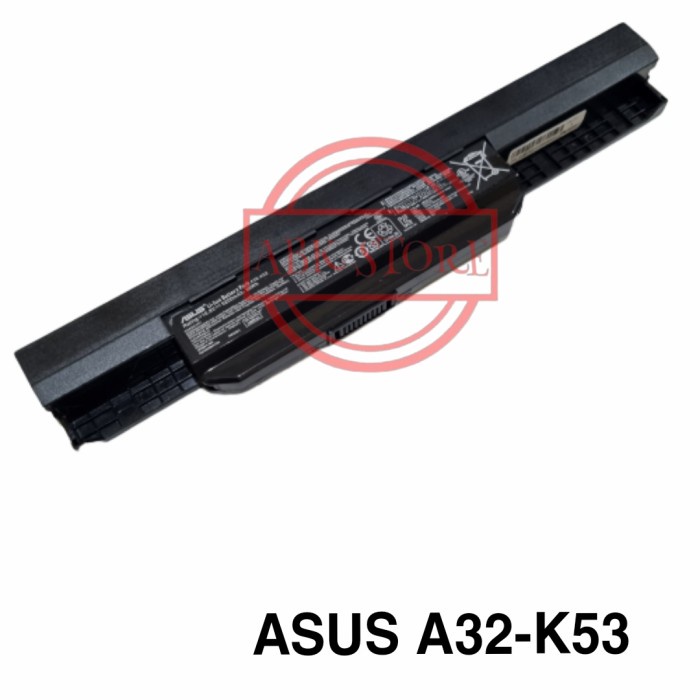 BATERAI BATTERY LAPTOP ASUS A32-K53 A43S K43U X44H K53BY K53E K53F ORI mamanmobile