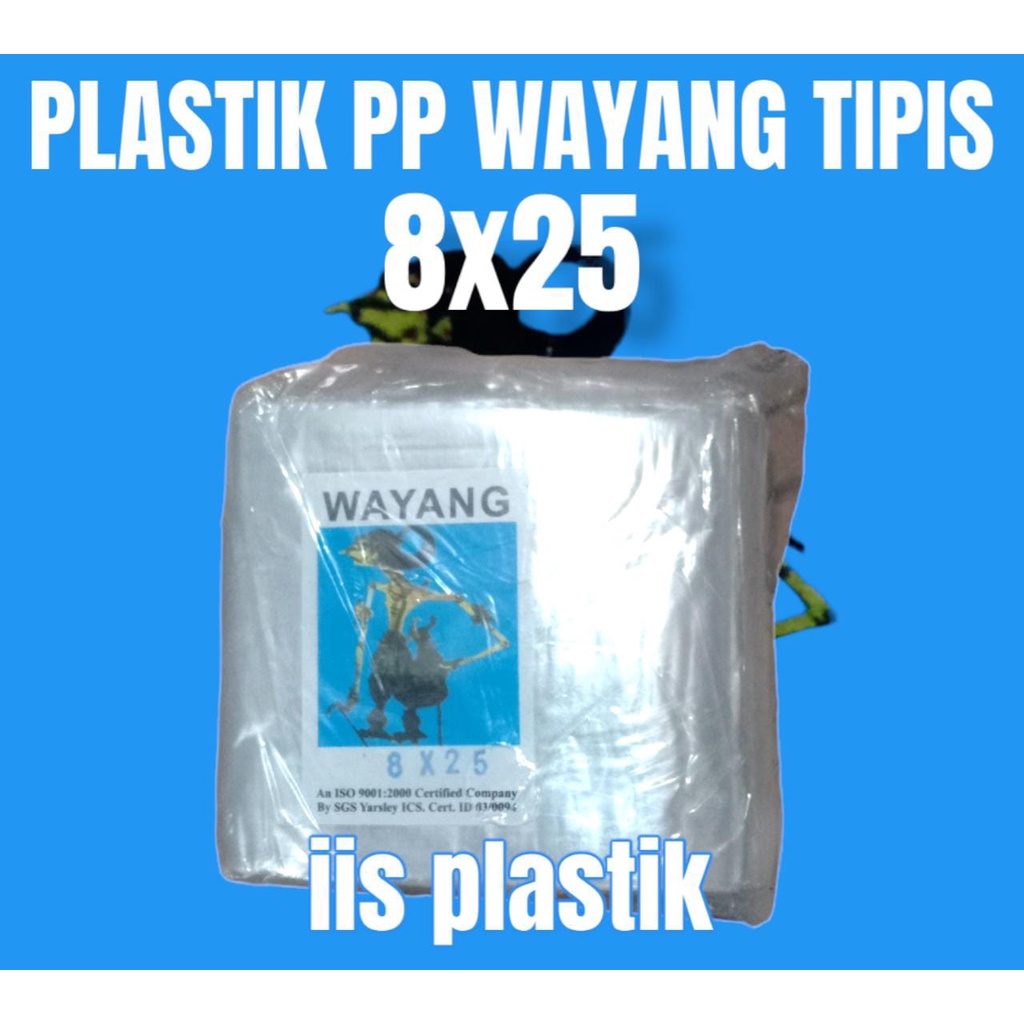 Plastik PP tipis cabe tahu wayang tipis biru Plastik buah 8x25,9x25,10x20,10x25,10x30,11x30,12x35,13x35,15x35,17x35  250gram