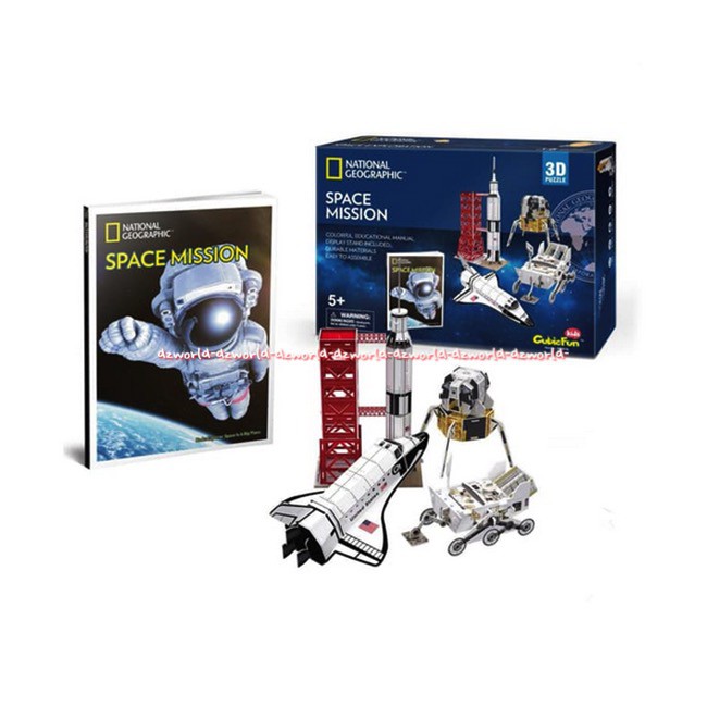 National Geographic Space Mission 3D Puzzle Mainan Susun Puzzle