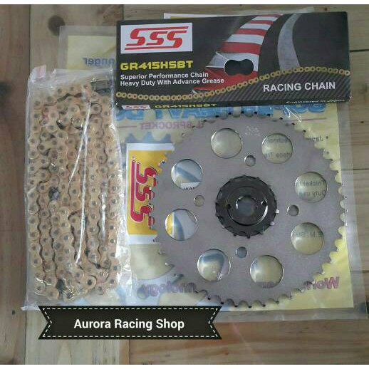 Girset- Gear Set SSS 415 Honda CBR 150R - Sonic 150 R  -  GTR 150