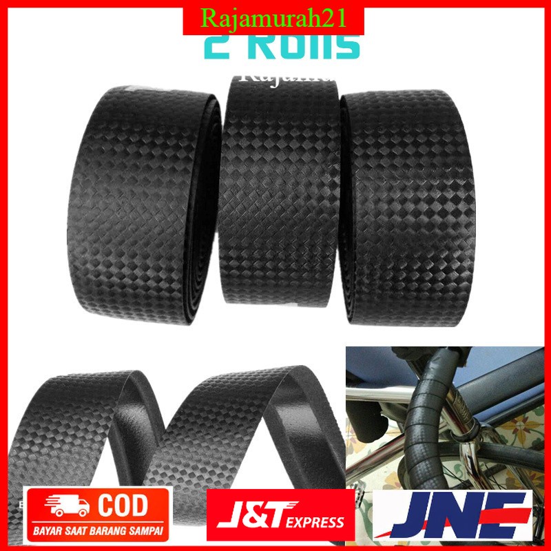 Hand Grip Bar Tape Sepeda 2Roll - Black - OMSEFYBK