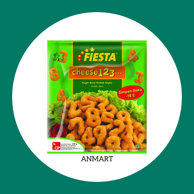 

ANMART | 500gr Cheese 123 / Nugget Angka Fiesta | Frozen Food | Sayur Online
